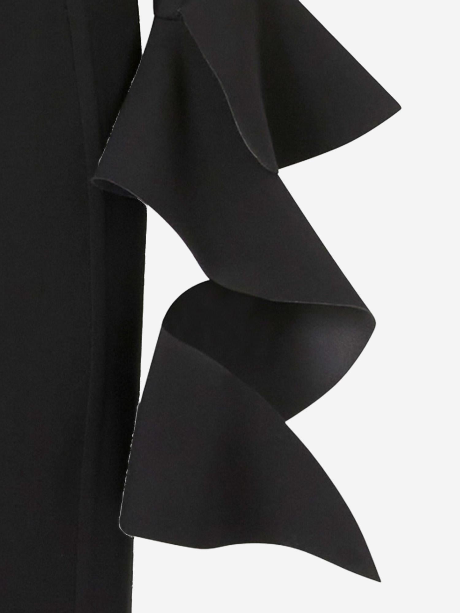 ABITO IN VISCOSA STRETCH CON VOLANT 105736 A2Q2Z99 PINKO 