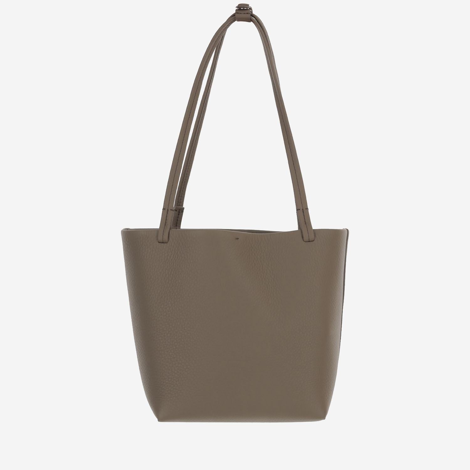 BORSA MEDIUM PARK TOTE IN PELLE MARTELLATA W1894L129 SMKTA THE ROW 