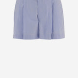 PANTALONI CORTI IN COTONE CON MOTIVO A RIGHE ARMTMP044C 016044 ARMARIUM 