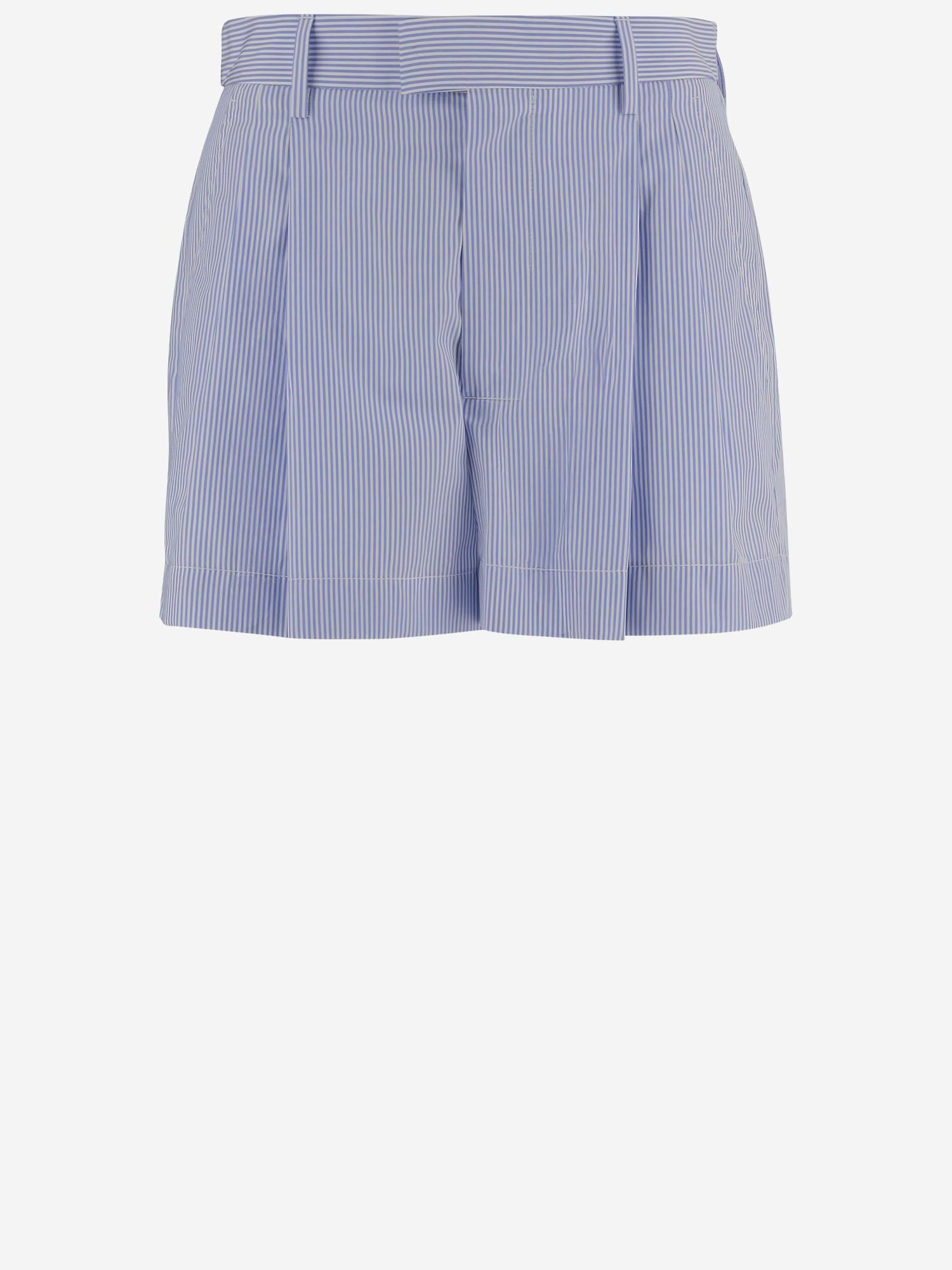 PANTALONI CORTI IN COTONE CON MOTIVO A RIGHE ARMTMP044C 016044 ARMARIUM 