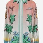 CAMICIA IN PURA SETA CON STAMPA GRAFICA UWS25SH021 02 CASABLANCA 