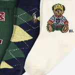 SET DI TRE PAIA DI CALZE POLO RALPH LAUREN 441P03153 001 POLO RALPH LAUREN KIDS 