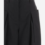 PANTALONI CROPPED IN COTONE E SETA S359Y04XHW 1100 LOEWE 