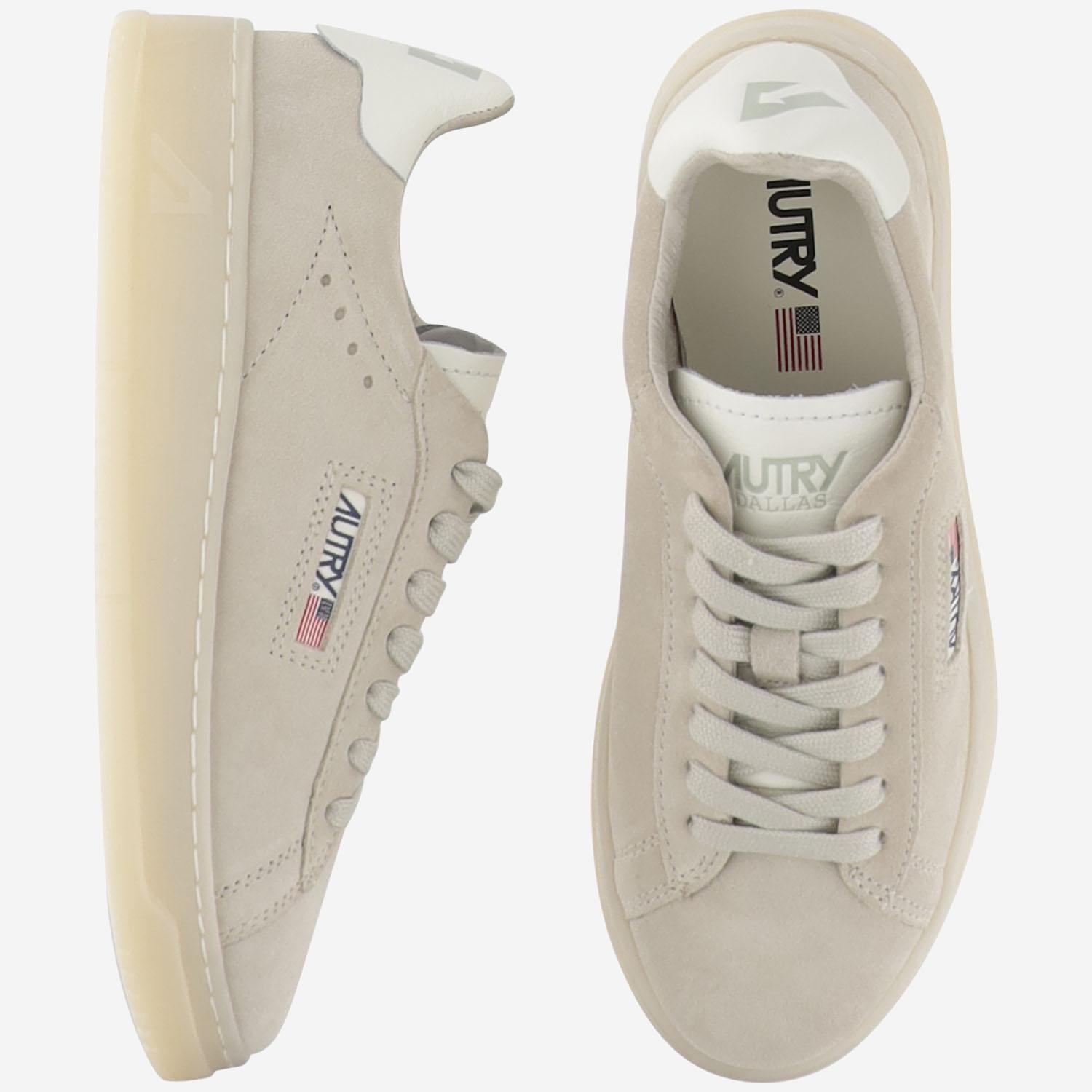 SNEAKERS DALLAS LOW IN PELLE ADLWUE10 SUEDELEATPAPYRUSMARSH AUTRY 