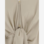 CAMICIA ROMY CON NODO FRONTALE E ORLO ASIMMETRICO WSH33 FAC1340085 DARKPARK 