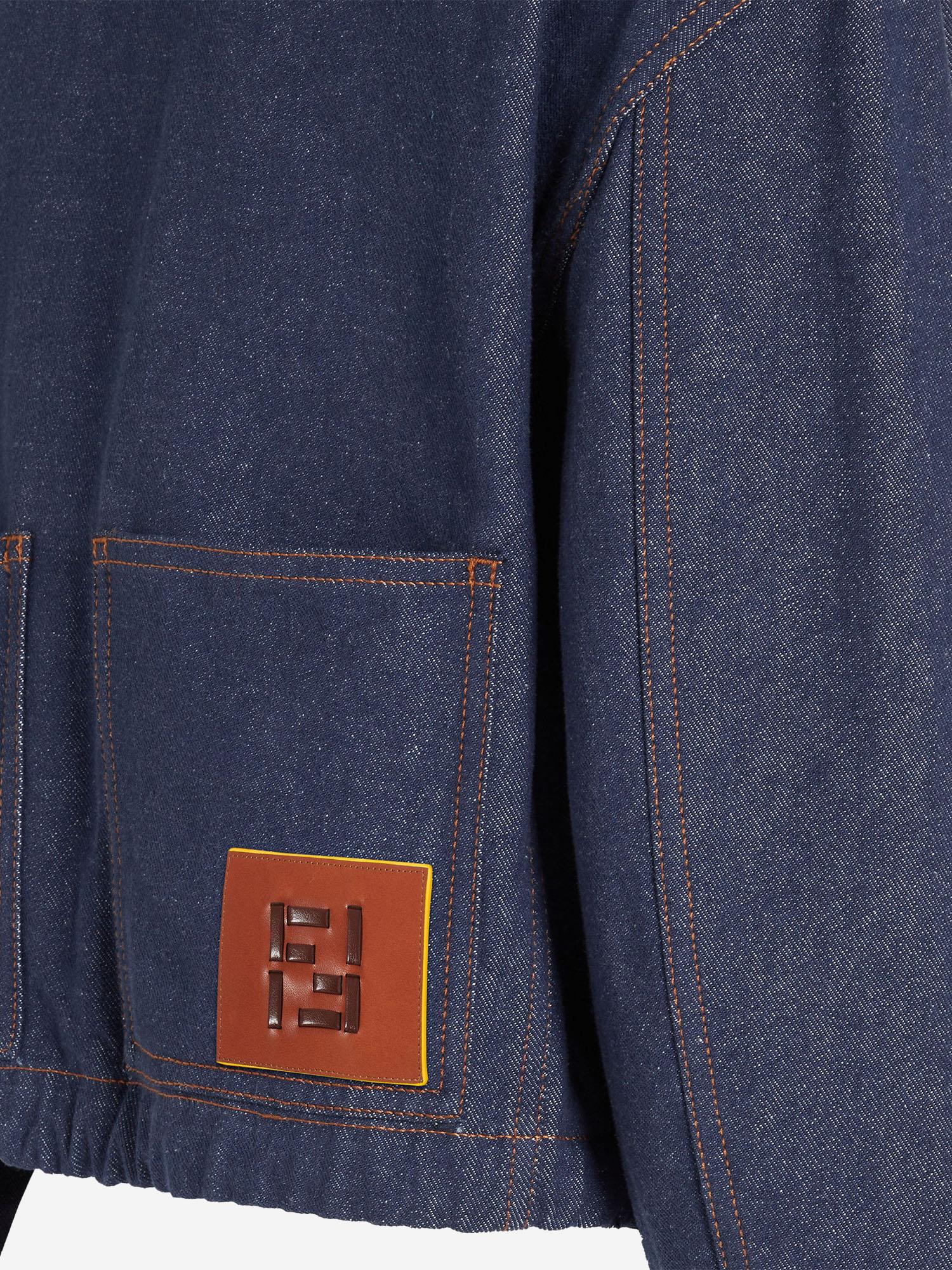 GIACCA IN DENIM DI COTONE CON LOGO FLF856 AOHSF0QB0 FENDI 