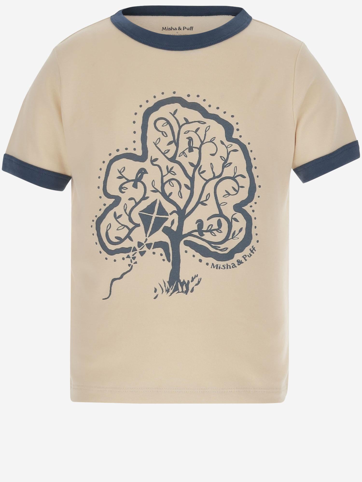 T-SHIRT Esplanade Ringer IN COTONE CON STAMPA K3062S25 438 MISHA & PUFF KIDS 