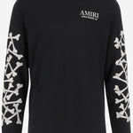 FELPA IN COTONE CON STAMPA E LOGO AMJYTE 1076Black AMIRI 