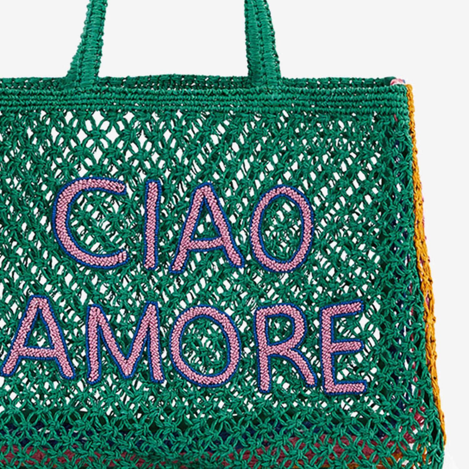 BORSA SHOPPING ULYSS IN RAFIA ULYSS VERT WILD 