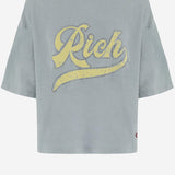 T-SHIRT IN COTONE CON STAMPA LOGO TAMARA BLUE ONE TEE 