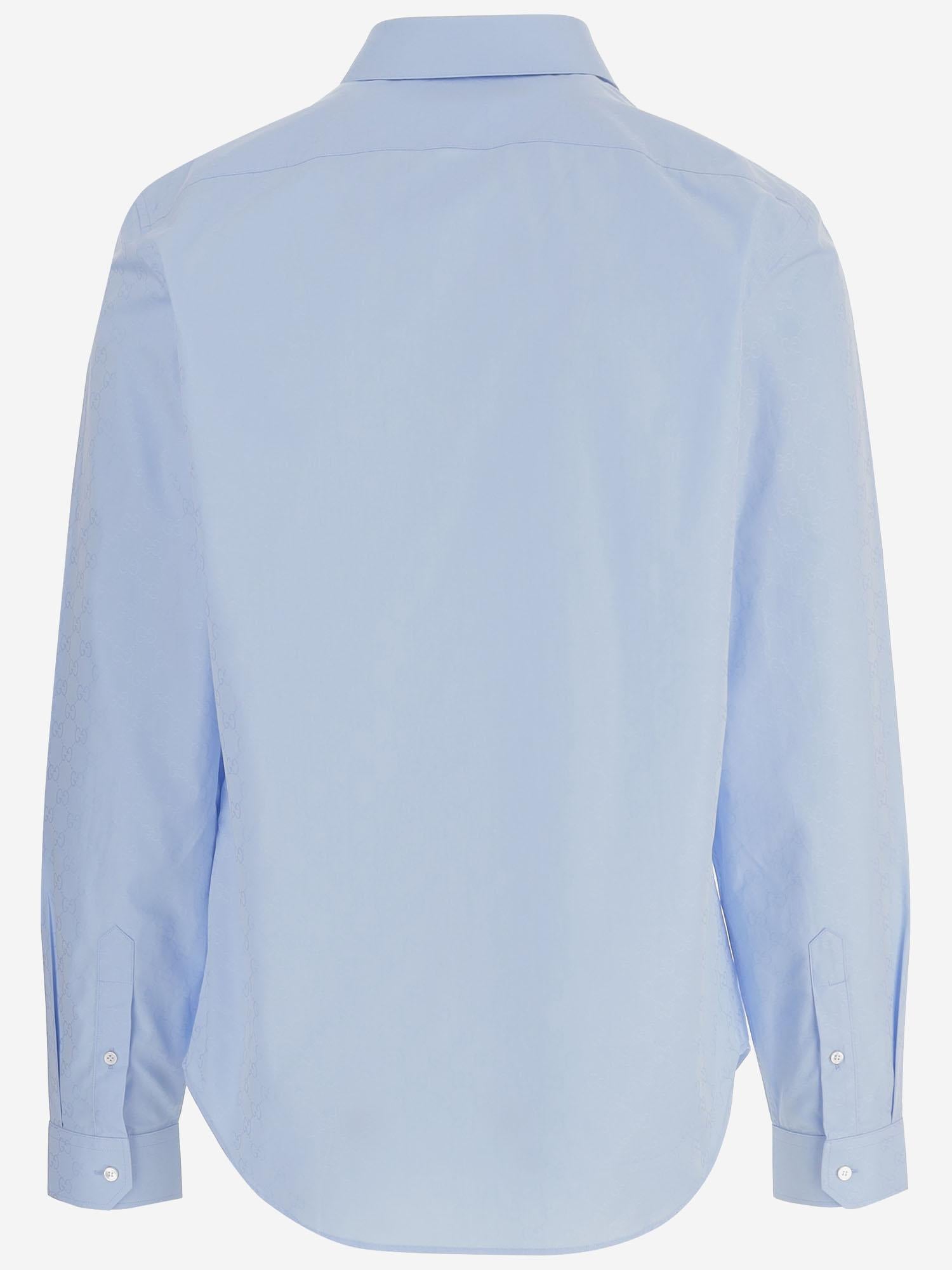 CAMICIA IN POPELINE DI COTONE GG 860785 ZAUO84774 GUCCI 