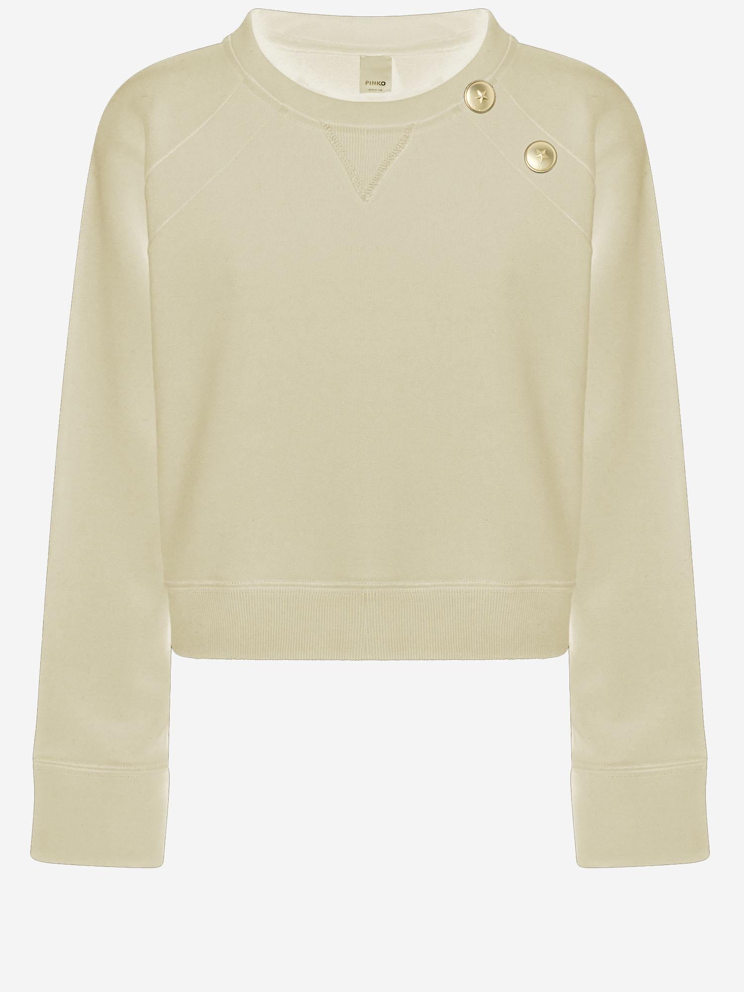 Felpa in cotone con bottoni 105613 A2TCC27 PINKO 