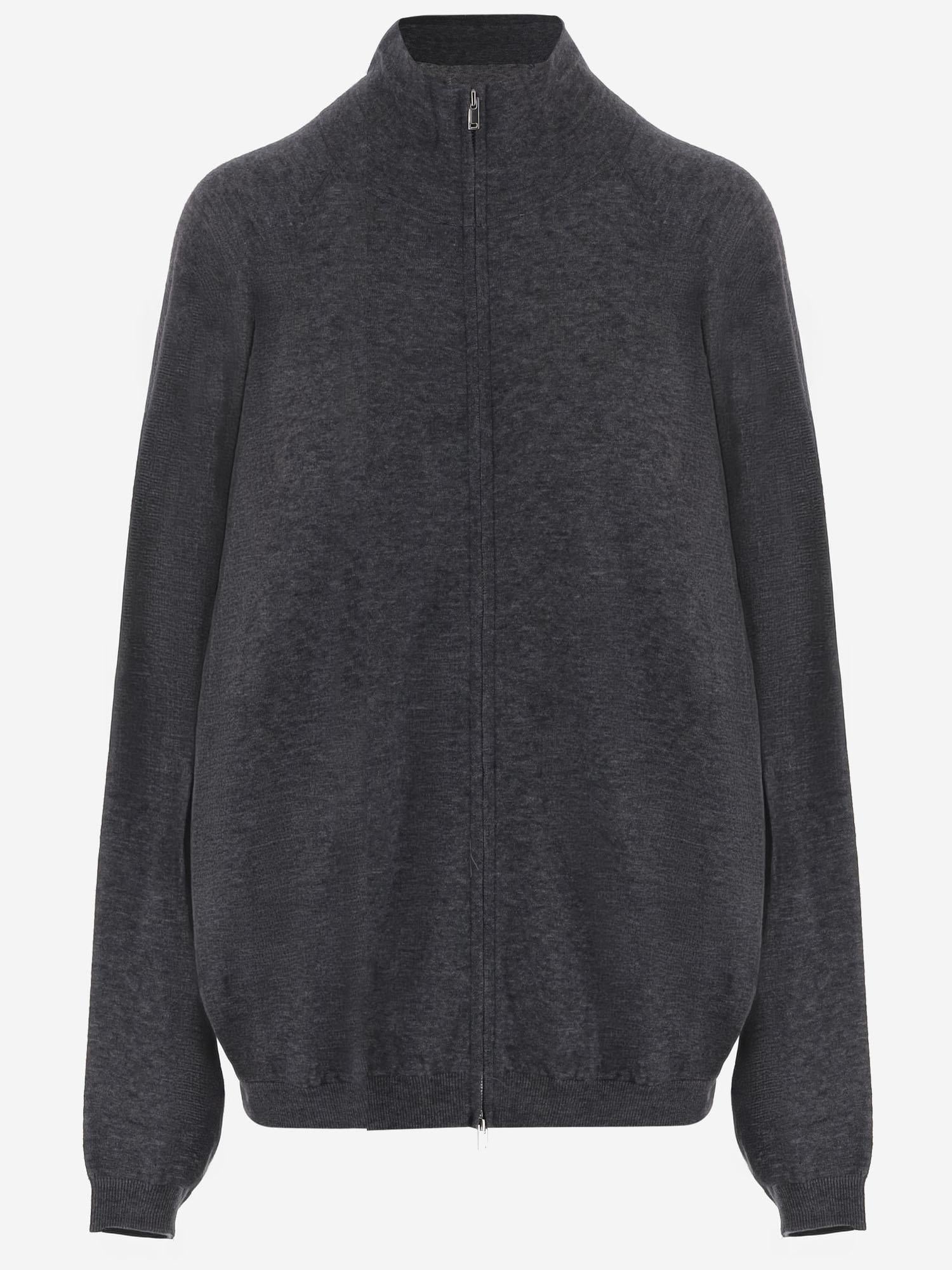 GIACCA AMPIA IN MISTO LANA CAFS21825107 134 THE FRANKIE SHOP 