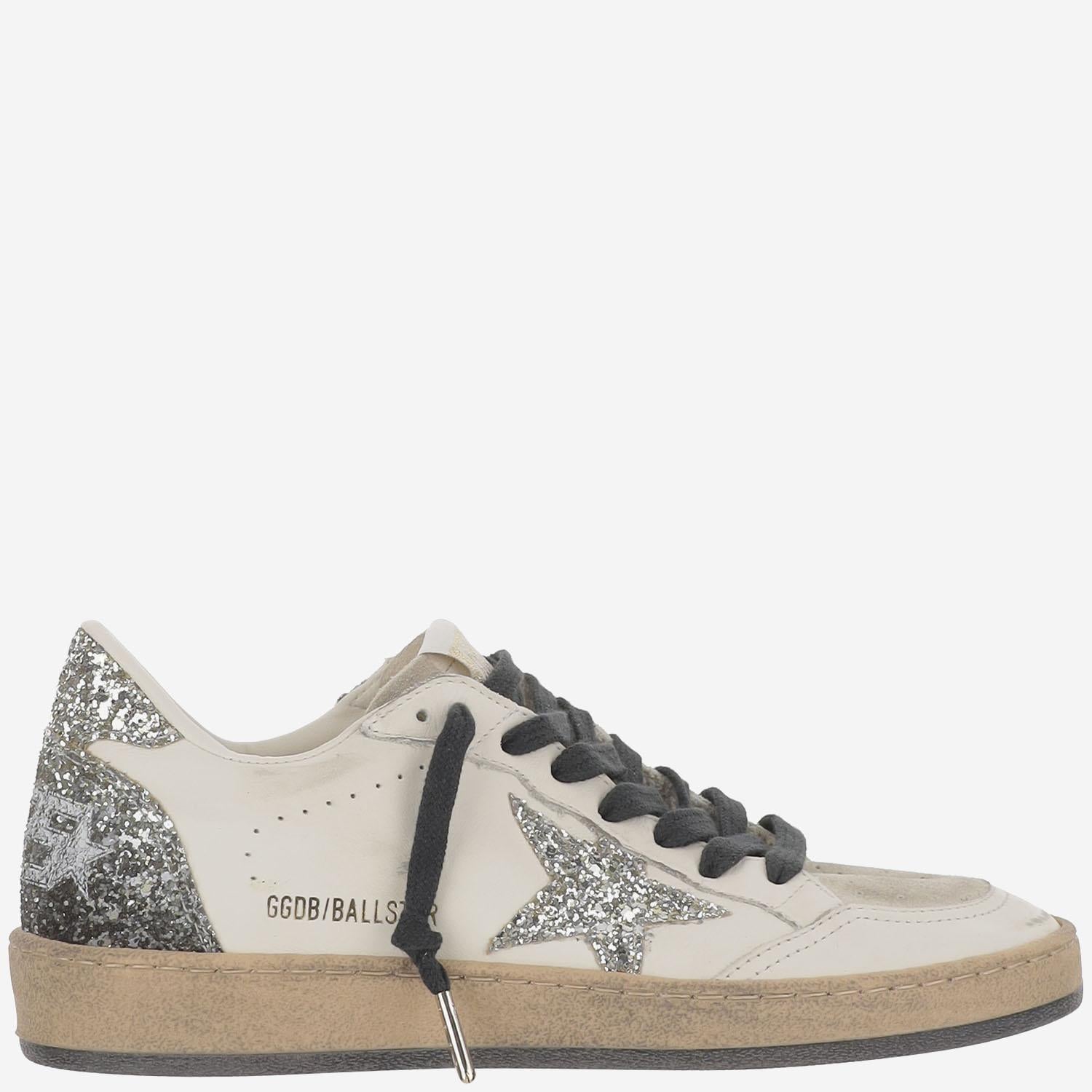 SNEAKERS BALL STAR CON GLITTER GWF00117 F00747212274 GOLDEN GOOSE 