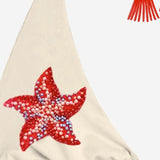 TOP BIKINI GUIANA CON STELLE MARINE IN PERLINE GUIA003 08584L MC2 SAINT BARTH 