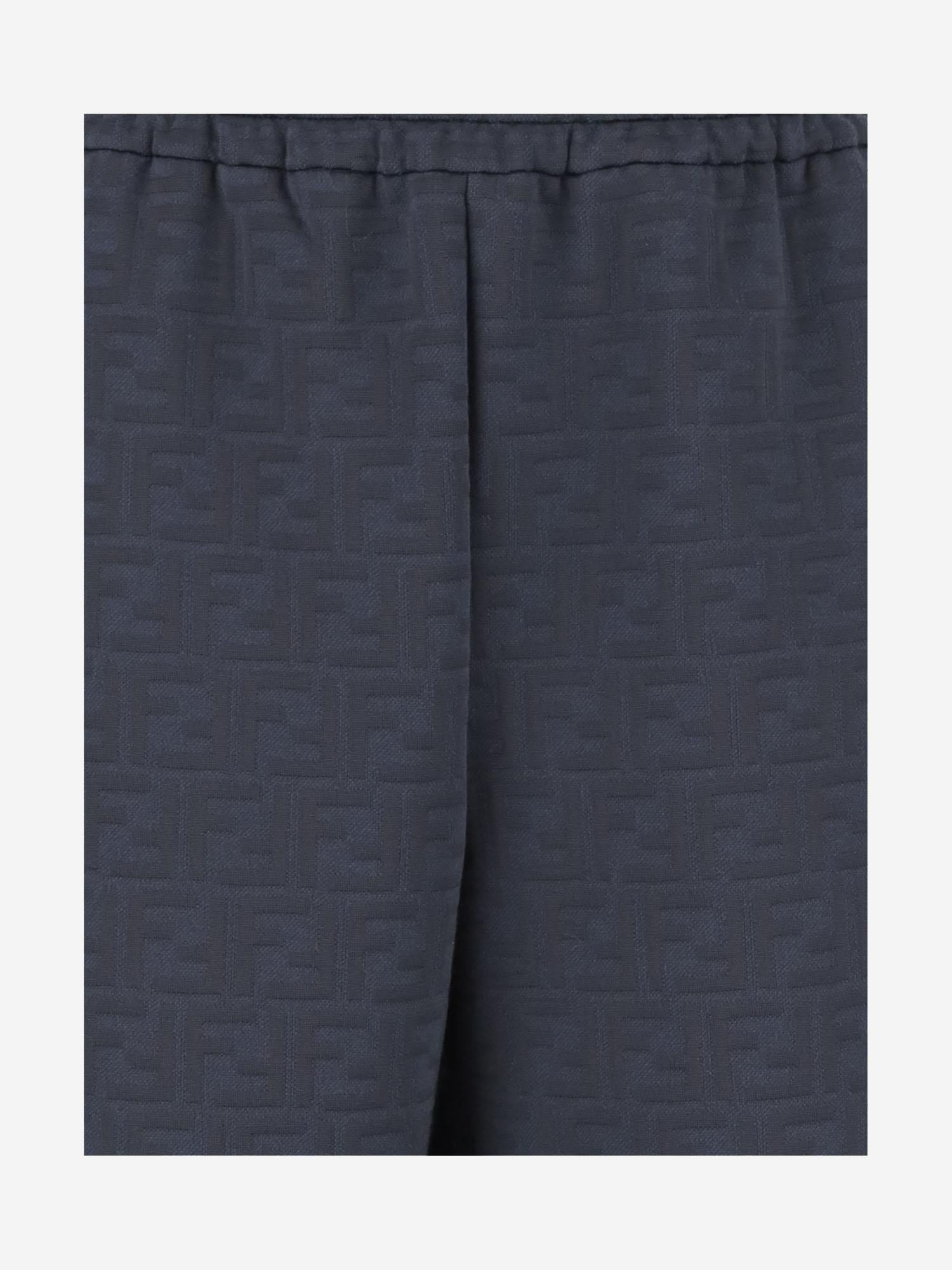 PANTALONI DA JOGGING FF IN MISTO COTONE FAB926 AU8OF1H3O FENDI 
