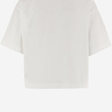 T-SHIRT IN COTONE CON LOGO RICAMATO TSPW052W HEAVYJERSWHITE AUTRY 