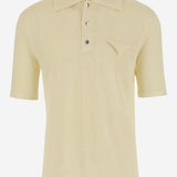 Polo in lino leggero 740733 V2X007361 BOTTEGA VENETA 
