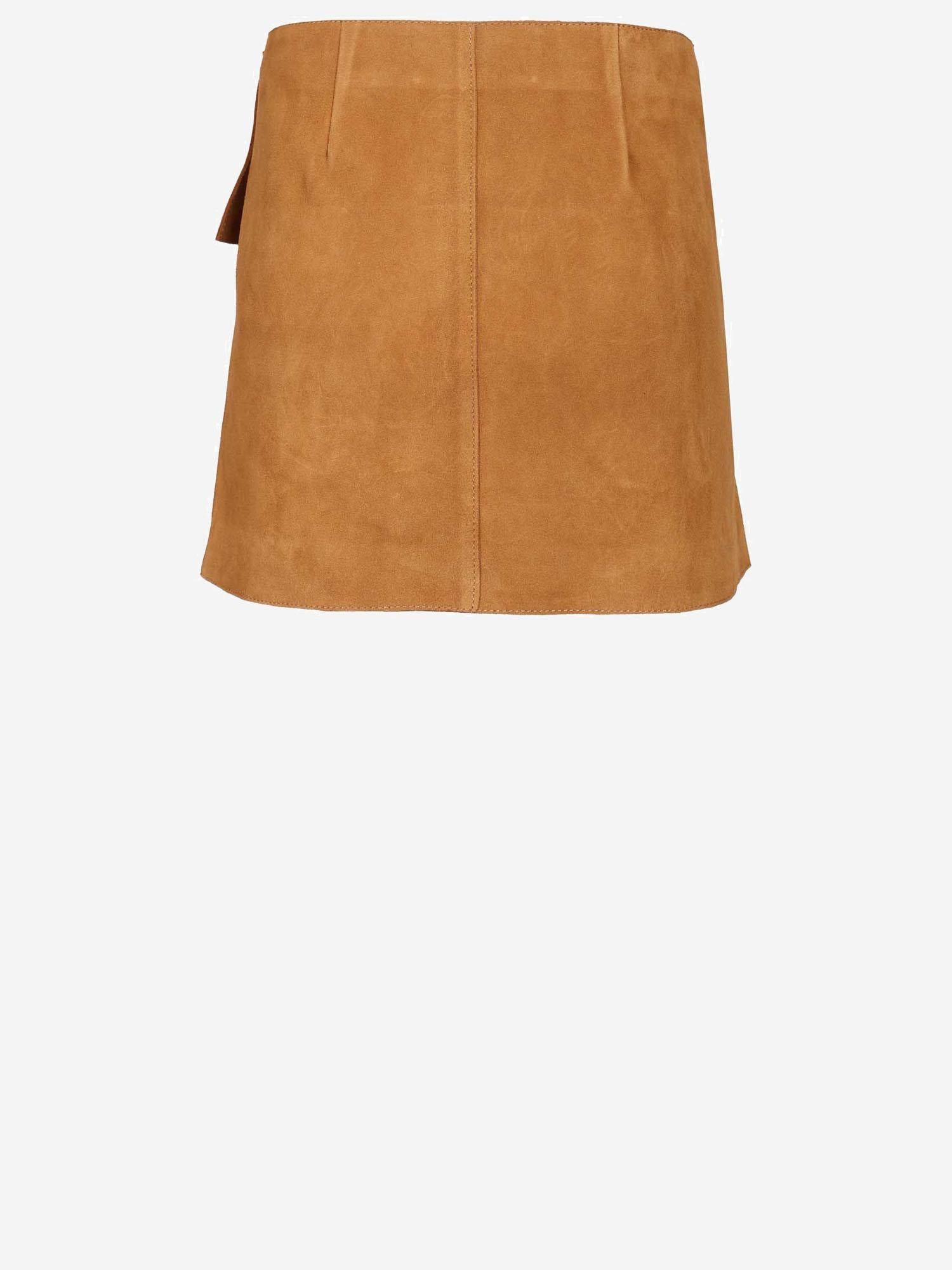 GONNA IN SUEDE CON MAXI FIBBIA FSK464LH0059 236 AMI 