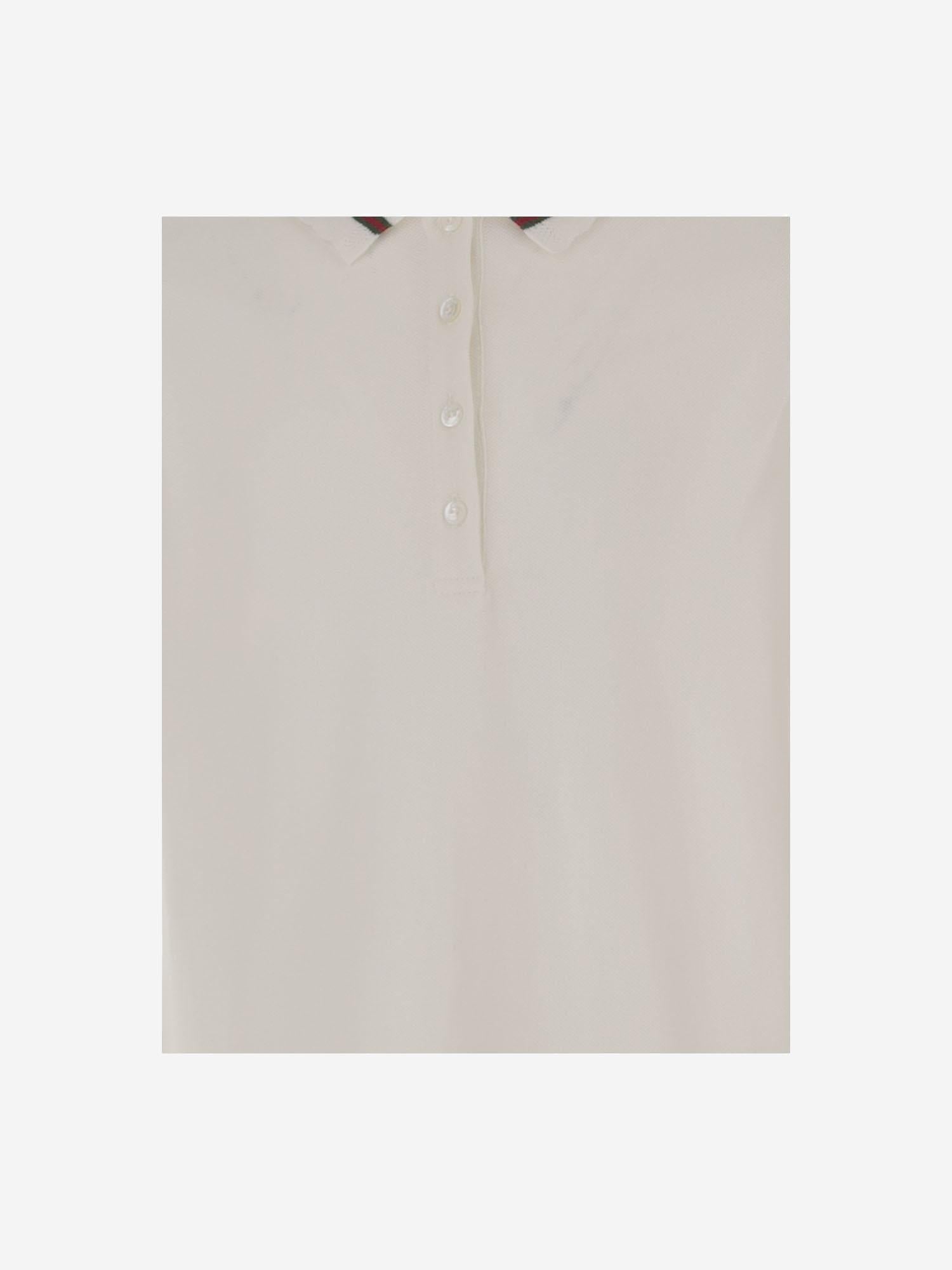 ABITO IN COTONE STRETCH CON NASTRO WEB 852832 XJHRS9024 GUCCI KIDS 