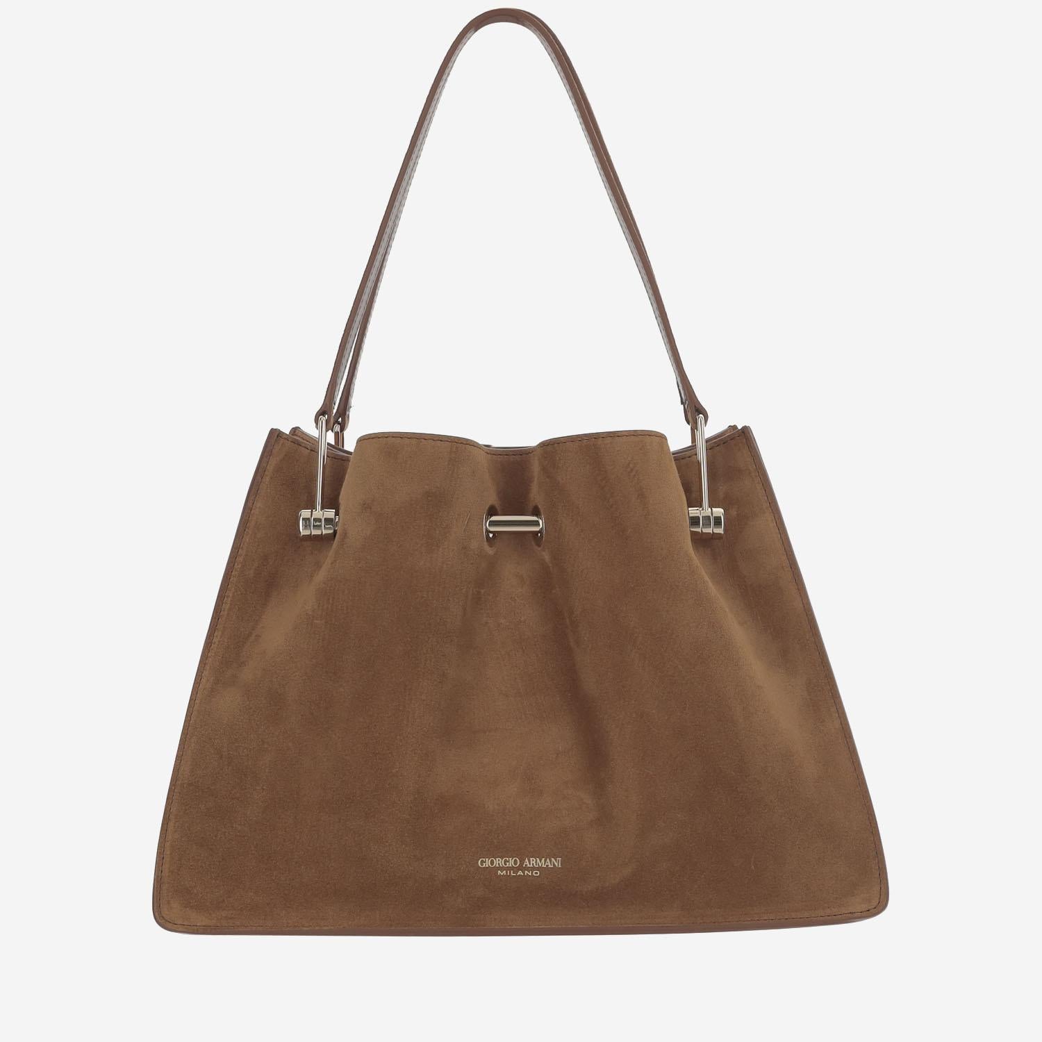 BORSA SHOPPER PICCOLA IN SUEDE GW000836 AF14186U6095 GIORGIO ARMANI 