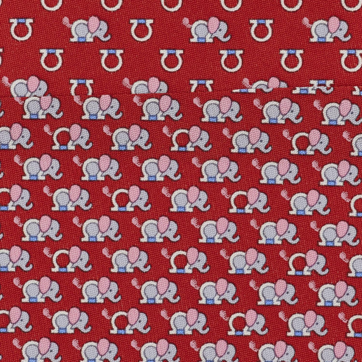 CRAVATTA IN SETA CON MOTIVO GEOMETRICO 351320 004 SALVATORE FERRAGAMO 