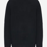 POLO A MANICHE LUNGHE OASHI IN CASHMERE 11062Y973 BLK THE ROW 