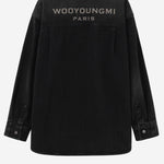 CAMICIA IN COTONE CON LOGO W261SH27 970B WOOYOUNGMI 