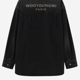 CAMICIA IN COTONE CON LOGO W261SH27 970B WOOYOUNGMI 