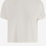 T-SHIRT IN COTONE STRETCH IN LOGO 1023694 1A178881W000 VERSACE 