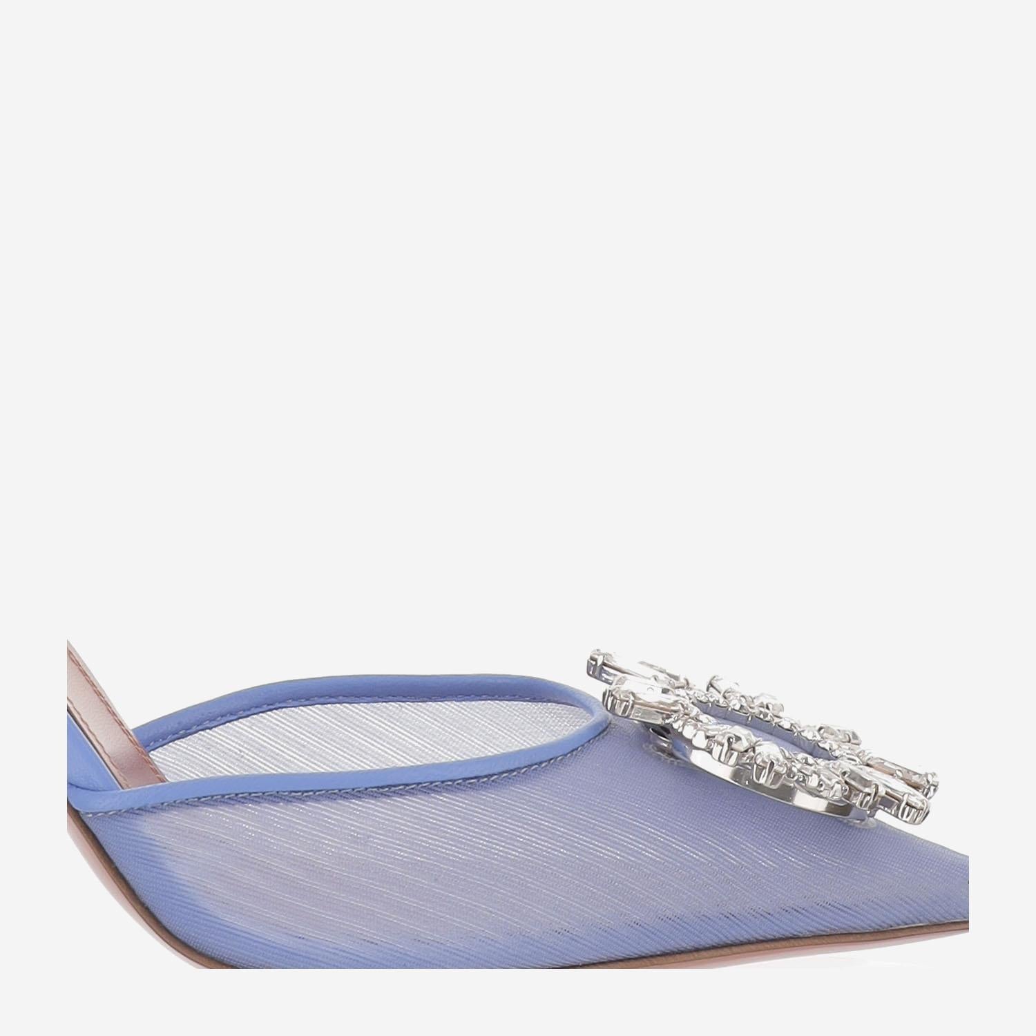 Begum Slingback in mesh BEGUMMESHSLING 95BABYBLUEMESH AMINA MUADDI 