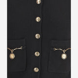 CARDIGAN HORSE MEDAL IN LANA E CASHMERE CH26SMC07800 001 CHLOE 