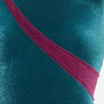COSTUME DA BAGNO INTERO ROBBI CON MOTIVO COLOR BLOCK ROBBIVELVET PETROLIOBORDEAUX VVIDI 