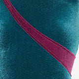 COSTUME DA BAGNO INTERO ROBBI CON MOTIVO COLOR BLOCK ROBBIVELVET PETROLIOBORDEAUX VVIDI 