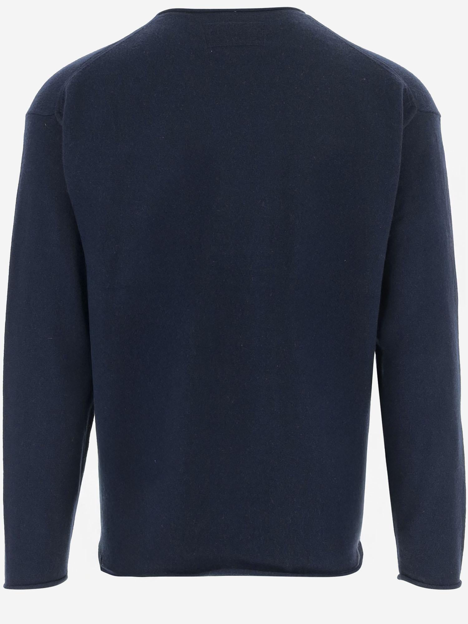 MAGLIONE IN CASHMERE CON RISVOLTO U10110JL MID GUEST IN RESIDENCE 