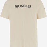 T-SHIRT IN COTONE CON STAMPA LOGO 8C00075 89B8U060 MONCLER 