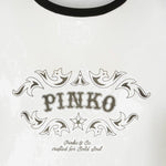 T-SHIRT IN COTONE CON STAMPA LOGO 106902 A3C2ZZ1 PINKO 