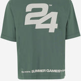T-SHIRT IN COTONE CON LOGO SG2510103 HUNTERGREEN SUMMER GAMES 
