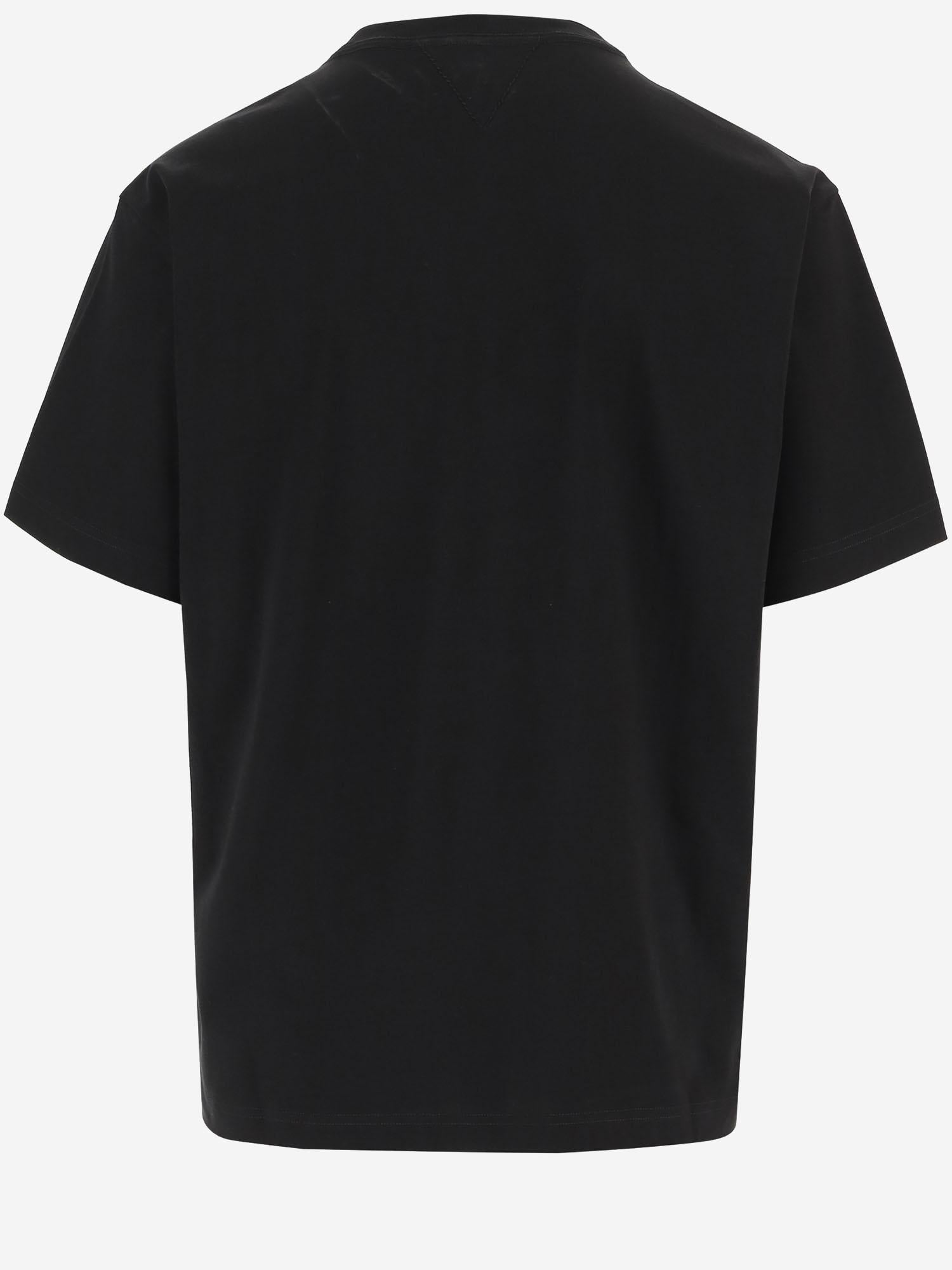 T-SHIRT IN COTON CON RICAMO 864789 V6F401010 BOTTEGA VENETA 