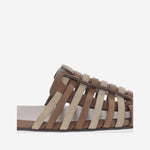 Mules in pelle e suede 5X610E MHDF05C8 MIU MIU 