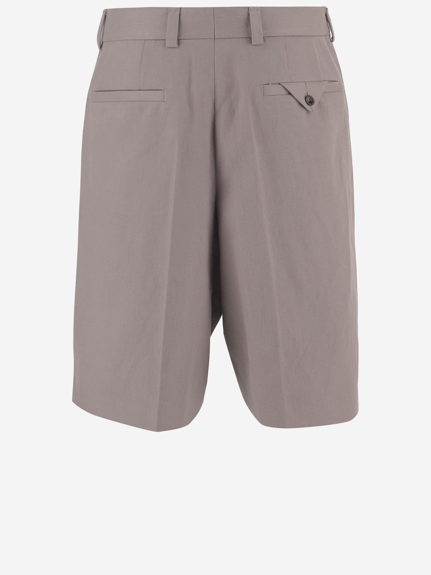 PANTALONI CORTI IN MISTO CANAPA 50559098 237 HUGO BOSS 