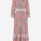 ABITO IN COTONE CON MOTIVO floreale NEWTOILE 03STRAWBERRYGREY PEPS CANNES 