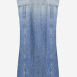 ABITO IN DENIM DI COTONE CON LOGO 1022695 1A167511D800 VERSACE 