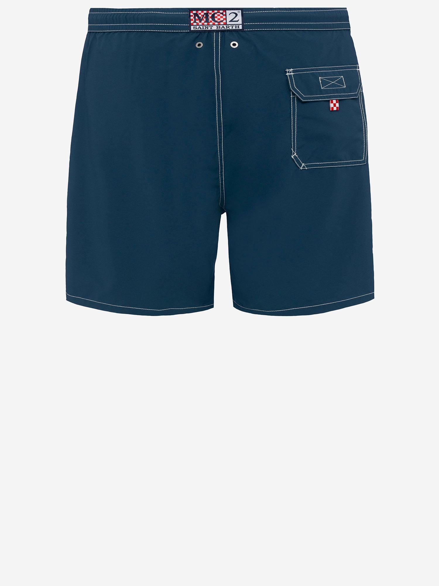 SHORTS DA BAGNO IN NYLON CON LOGO PATM001 00248L MC2 SAINT BARTH 