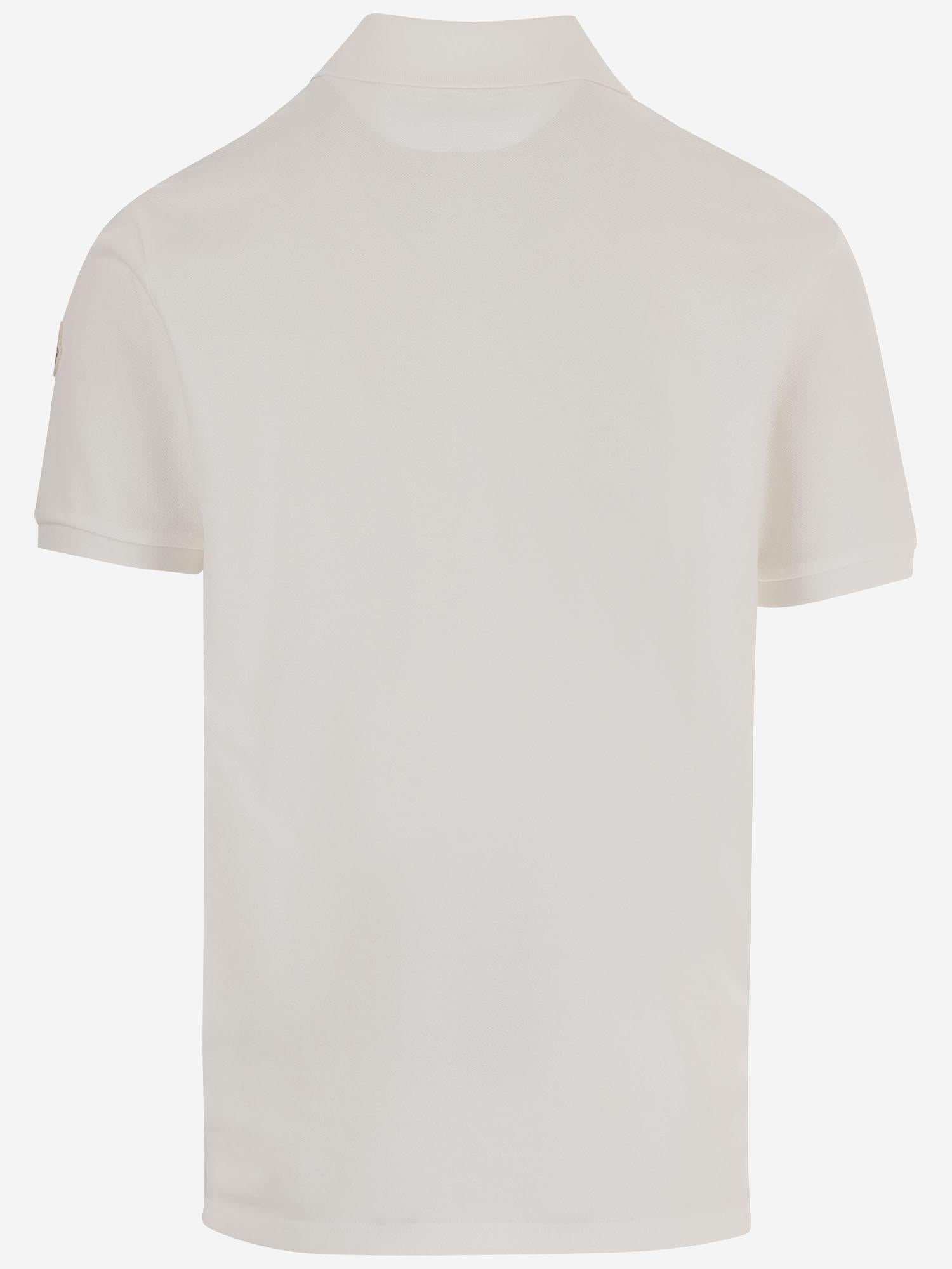 POLO IN COTONE CON BANDA TRICOLORE 8A00031 89A16034 MONCLER 