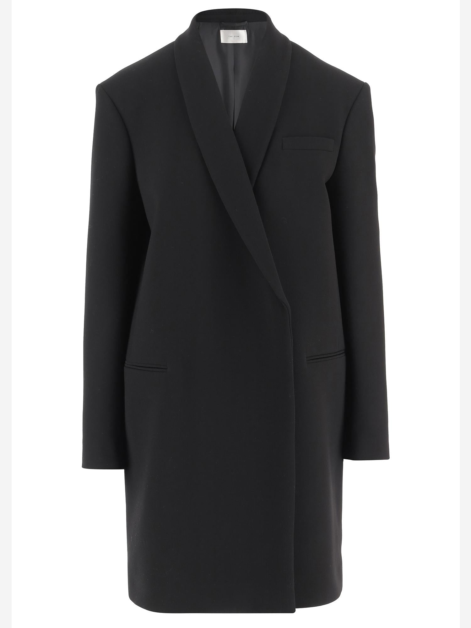 CAPPOTTO FENARIS IN LANA VERGINE 10611W2893 BLK THE ROW 