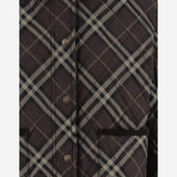 GIUBBOTTO TRAPUNTATO IN COTONE CON MOTIVO CHECK 8115975 TRUFFLE IP CHECK BURBERRY 