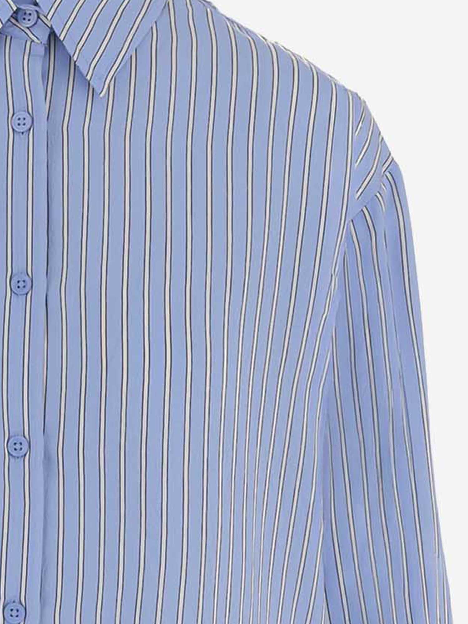 CAMICIA IN MISTO VISCOSA CON MOTIVO A RIGHE CHFS22078 923 THE FRANKIE SHOP 