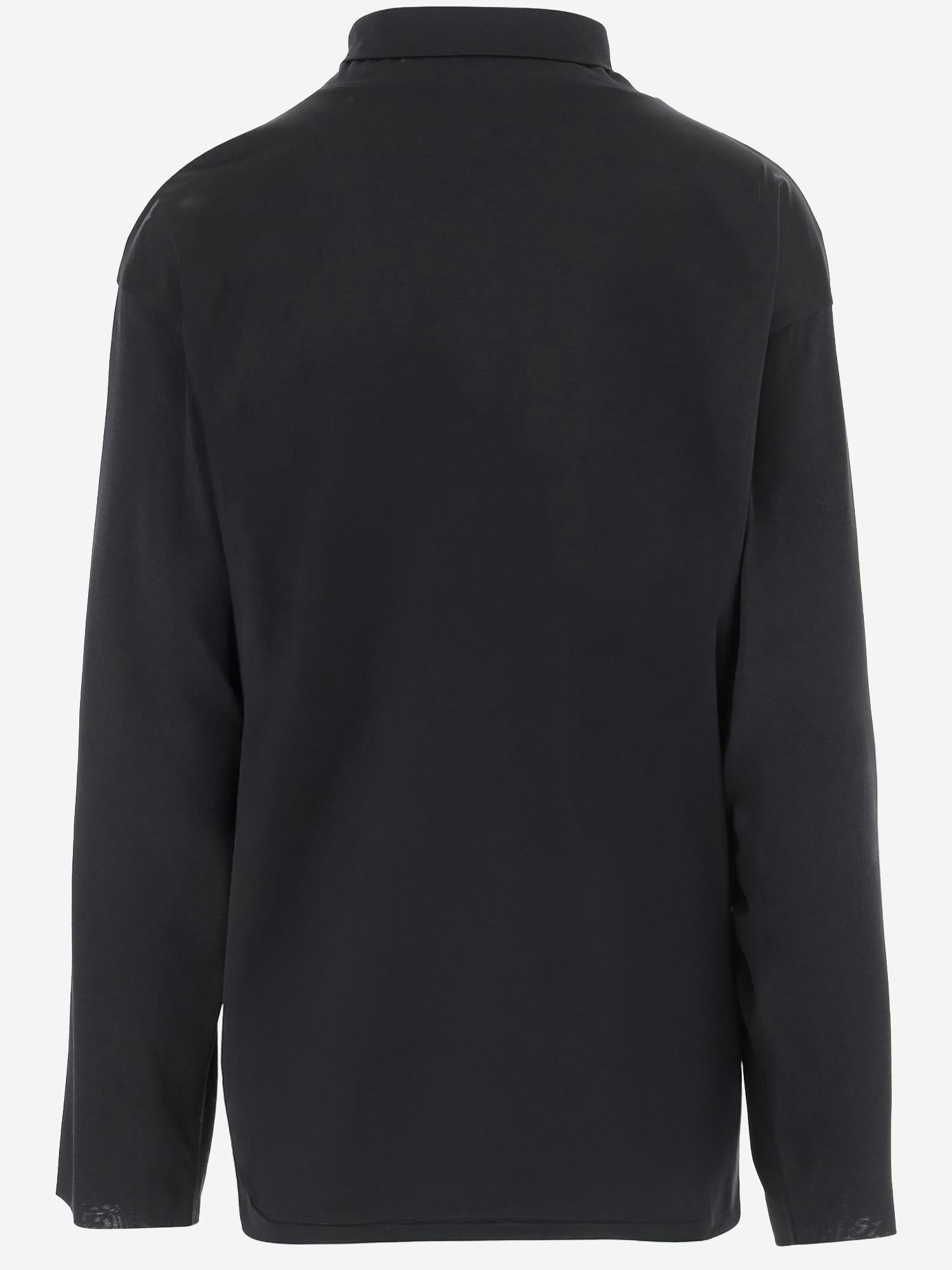 MAGLIA ANAPOLIS IN SETA E COTONE 10452K704 BLK THE ROW 