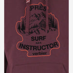FELPA IN COTONE CON LOGO 37ADELAIDEHOODIE BURGUNDY APRES SURF 
